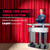 Kingdom 3 Tier Smoky Acrylic Lectern or Podium by AVTronics with 6 Column Base and a Wide Middle Shelf with Plenty of Space for Your Presentation Needs - Smoky (Plain/Non-Personalized)