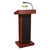 Oklahoma Sound 800X- My/LWM-7 Orator Lectern & Headset Mic, Mahogany