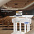 Kingdom Acrylic Lectern or Podium by AVTronics with 6 Column Base and a Wide Middle Shelf with Plenty of Space for Your Presentation Needs - Clear (Plain/Non-Personalized)