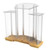 FixtureDisplays® Podium, Wood Base w/Clear Ghost Acrylic, Lectern, Pulpit, 3 Tier Construction - Assembly Required 11909