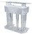 Kingdom 3 Tier Acrylic Lectern or Podium with 6 Column Base and a Wide Middle Shelf with Plenty of Space for Your Presentation Needs - Clear (Plain/Non-Personalized)
