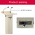 Podium Stand with Speaker and Microphone, Pulpit Podium with Microphone Speakers, Lecterns & Podiums Metal with Baking Paint Coating, Not Rust for Long Time Use