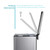 Home Zone Living 13 Gallon Slim Kitchen Trash Can with Dual Compartments for Trash and Recycling, Soft Close Lid, Step Pedal, Stainless Steel, Silver, Gen 1
