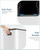 Arlopu 16Gal Dual Trash Can w/2 Built-in Box for Odor Control, Hands-Free Kitchen Garbage Bin, Recycle Waste Dustbin, Soft-Close Lid, 2 Buckets,Foot Pedal, Side Handle, Airtight,for Home (White)