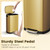 ELPHECO Kitchen Trash Can with Lid Soft Close, 13 Gallon / 50L Stainless Steel Pedal Garbage Can, Heavy-Duty Step Wastebasket with 20 Bags, Removable Bucket, Home Office, Kitchen, Titanium Gold