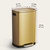 ELPHECO Kitchen Trash Can with Lid Soft Close, 13 Gallon / 50L Stainless Steel Pedal Garbage Can, Heavy-Duty Step Wastebasket with 20 Bags, Removable Bucket, Home Office, Kitchen, Titanium Gold