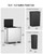 Dual Trash and Recycling Bins for Kitchen, 13.2 + 5.2 Gal (50+20L) Stainless Steel Trash and Recycle Bin Combo with Soft-Close Lid, Large Garbage Cans for Kitchen Home with 2 Magnets Sticker, Silver