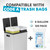 SIMPLI-MAGIC 60 Liter / 16 Gallon Rectangular Hands-Free Dual Compartment Recycling Kitchen Step Trash Can with Soft-Close Lid, Brushed Stainless Steel