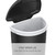 simplehuman 50 Liter / 13 Gallon Semi-Round Kitchen Step Trash Can with Secure Slide Lock, Black Plastic