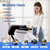 42" Large Steam Iron Press with LED Touch Screen, 1800W Steam Press with 5 Fabric Settings Language Conversion and Voice Prompts, Iron Press with Spray Bottle and Press Pad for Home Business