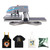 16 x 16 Inch Pneumatic Dual Platen Heat Press Machine, Double Station Swing Away Heat Press with LCD Digital Control, Air Compressor Powered, Teflon Coated Upper Plate for T-Shirts, Sublimation & HTV
