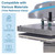16 x 16 Inch Pneumatic Dual Platen Heat Press Machine, Double Station Swing Away Heat Press with LCD Digital Control, Air Compressor Powered, Teflon Coated Upper Plate for T-Shirts, Sublimation & HTV