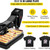 ylpddmm 15x15 Heat Press Machine, Digital Temp&Timer Control, Heat Up Fast & Even - Cap & Shirt Press Combo Machine for Most Hats, T Shirt, Cap, Pillow, Bag, Pad, Hoodie，Black