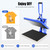 JDINAAS 20" x 16" Heat Press Machine, Magnetic Semi-Automatic Hot Press Machine T Shirts Heat Transfer Machine with Clamshell Pull Out Lower Platenfor for T-Shirts 19.7 x 15.7 x 17.32 Inch