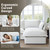 Lopzeho 114” Oversized Modular Sectional Sofa, Comfy Down Fill Cloud Couch, 3 Seater Modular Sofa Couch with One Single Seat, Convertible Sectional Couches for Living Room, Linen, Cream White