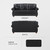 Lexicon 86" W Sofa, Top Grain Leather Match Comfy Sofa with Nailhead Trim, Rolled Arms, Solid Wood Legs, 3 Seater Couch for Living Room/Apartment/Office, Easy Assembly, Black
