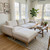 Acanva Minimalist Modular Sectional Sofa for Living Room, Wide & Deep Seat Convertible Furniture Set with Metal Frame and Movable Covers, L-Shaped Couch, Off White