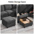 127'' Oversized U Shaped Modular Sofa, Sectional Couches with Storage for Living Room, Modern 9 Seater Cloud Sectional Couch with Movable Ottoman, Chenille Dark Grey
