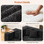 MONVANE Modular Sectional Sofa, Oversized 12 Seat Convertible U Shaped Couch with Ottoman, Comfy Chenille Cloud Couch with Deep Seat, Sectional Couches for Living Room, No Assembly Required, Black