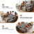 Vakdle Fully Assembled Convertible Sofa Bed, Sleeper Couch with Adjustable Backrest, Ideal for Modern Living Rooms, Guest Rooms & RVs (Grey, 86.7" W x 38.2" D x 30.7" H)