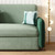 Homary Sleeper Sofa Bed 79", Velvet Convertible Sofa Bed Couch with Storage Drawers & Side Pockets, Modern 3-Seater Pull Out Couch Bed with Gold Legs for Living Room Apartment Guest Room (Green, 79'')
