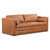 POLY & BARK Napa 82" Leather Pull‑Out Sleeper Sofa – Full‑Grain Italian Leather Upholstery,Tri‑Layer Mattress & Storage Console –Sophisticated Multi‑Functional Sofa Bed for Living Rooms & Guest Spaces