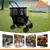 CMFTGDS Folding Shopping Cart with Swivel Wheels, 70lbs Capacity Collapsible Grocery Cart with Removable Tote Bag, Multifunctional Portable Utility Cart for Seniors, Apartments, Laundry, Black 1