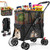 Keoslpy Upgraded Folding Shopping Cart & Pet Stroller 99 LB, 2-in-1 Personal Portable Shopping Cart with Removable Basket & Lower Dogs Stroller for Groceries, Laundry, Camping Pet Traveling