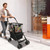 Folding Shopping Cart, Grocery Cart with Removable Basket, Removable Shopping Bag with Carry Strap, 80.85QT Upper&Lower Capacity, with 360° Swivel Wheels, Portable Personal Shopping Cart