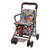 ZBXGJKSY Foldable Shopping Cart with Seat, Heavy Duty Foldable Shopping Cart with Seat Shopping Carts for Seniors with Double Brake & Footrest Overall Capacity 220.46 Lbs for Walk, Travel (Flower)