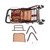 Heavy Duty Foldable Shopping Cart with All-Terrain Wheels, 220 lbs Capacity, Easy Fold Storage (Brown)