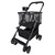 Upgraded Foldable Shopping Cart with Wheels - Heavy Duty Grocery Cart, 80lbs Collapsible Utility Cart for Groceries, Laundry, Ideal for Seniors, Stairs, Farmers Market (Black)