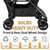 Upgraded Foldable Shopping Cart with Wheels - Heavy Duty Grocery Cart, 80lbs Collapsible Utility Cart for Groceries, Laundry, Ideal for Seniors, Stairs, Farmers Market (Black)