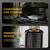 TOOLIOM 2-Tier Collapsible Shopping Cart with Brake Wheels & 2 Folding Baskets, Multi-Use Mobile Trolley for Grocery, Luggage & Office