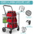 330LBS Capacity Shopping Cart for Groceries,Upgraded Jumbo Grocery Cart with Waterproof Liner, 360° Rolling Swivel Wheels and Double Basket, Heavy Duty Folding Shopping Carts for Laundry Transport
