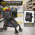 Dyna-Living Personal Folding Shopping Cart 70lbs Load-Capacity Foldable Shopping Carts for Groceries, Adjustable Handle, Lightweight Aluminum Frame Collapsible Shopping Stroller, 2-Tier