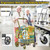 XING LANG 5.0 Cu Ft Folding Shopping Cart - 480 LB Capacity Grocery Cart with 360° Braked Swivel Wheels - Heavy Duty Utility Cart with Double Basket & Removable Waterproof Liner with Lid for Laundry