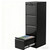 EliteEdge 4 Drawer Metal File Cabinet with Lock, Wide Office Steel Filing Cabinet, Mobile Storage Organizer for Letter Legal Files, Home Office School Tool Storage Cabinet, Black