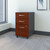 Bush Business Furniture Series C 3 Drawer Rolling File Cabinet in Hansen Cherry, Fully Assembled Under Desk Storage with Wheels for Home and Professional Office