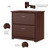 Bush Home Cabot 2 Drawer Lateral File Cabinet in Harvest Cherry, Home Office Chest for Letter, Legal, and A4-size Document Storage