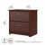 Bush Home Cabot 2 Drawer Lateral File Cabinet in Harvest Cherry, Home Office Chest for Letter, Legal, and A4-size Document Storage