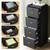 Tribesigns 4-Drawer File Cabinet with Lock, Locked File Cabinet with Key, Tall Wooden Filing Cabinets for Home Office, Vertical Office Storage for Legal Size/Letter/A4/Files, Black
