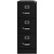 Home Square Set of 2 3 Drawer - Letter Width - Vertical File Cabinet - Black