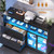 SEDETA 59" File Cabinet, 2 Drawers Filing Cabinets for Home Office fit Legal/Letter/A4 File, File Cabinet with Lock & Power Outlets, Printer Stand with Storage & LED Lights, Black