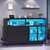 SEDETA 59" File Cabinet, 2 Drawers Filing Cabinets for Home Office fit Legal/Letter/A4 File, File Cabinet with Lock & Power Outlets, Printer Stand with Storage & LED Lights, Black
