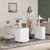 FEZIBO Executive Standing Desk, Standing Desk with Storage, l Shaped Executive Desk Adjustable Height, Light Wood Grainy