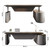 SAINTCY Large Executive Office Desk with File Cabinet, 86.6 Inch Sit & Stand L Shaped Executive Desk, Adjustable Luxury Office Desks for Boss, Business Owners, Managers and Supervisors Return Right