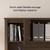 Bestar Logan 66W U or L-Shaped Executive Office Desk with Pedestal and Hutch in Antigua