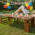 Kikihouse Modern Extendable Dining Table for 2 to 12 People with Outlet, Space Saving Expanding Table with Storage for Party, Weddings, Meetings, Celebrations (Brown)