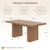 70.8" Dining Table for 6 8 10, Modern Dining Room Table with Storage, Wood Kitchen Table with Fluted Legs, Dinner Tables for Kitchen Dining Room,Nut-Brown